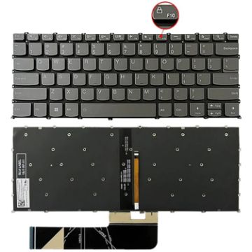 Lenovo IdeaPad 5/Yoga Slim 7 Pro US Laptop Backlight Keyboard F10 Key - 1