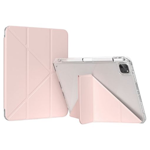 GEBEI Pink Leather Tablet Case for iPad Pro 13 2024 - 1