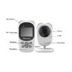 SP990 Baby Monitor with 2.4" LCD Screen Camera (EU Plug) - 3
