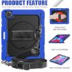 iPad Pro 13 2024 Silicone Hybrid PC Case - Black/Dark Blue - 4