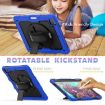 iPad Pro 13 2024 Silicone Hybrid PC Case - Black/Dark Blue - 6