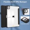 iPad Pro 13 2024 Black TPU Smart Leather Tablet Case 3-Fold Cover - 5