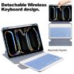 iPad Pro 13 2024 Transparent Rotation Leather Case with Keyboard - 5