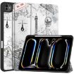 iPad Pro 13 2024 Eiffel Tower Leather Case with Pen Tray - 1
