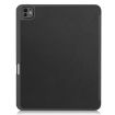 iPad Pro 13 2024 Black TPU Leather Case with Pen Tray & 3-Fold Holder - 3