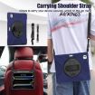 iPad Pro 13 2024 Rotatable Holder Silicone PC Case w/ Strap - Navy Blue - 6