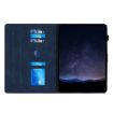 Samsung Galaxy Tab A8 X200 Blue Embossed Leather Tablet Case - 3