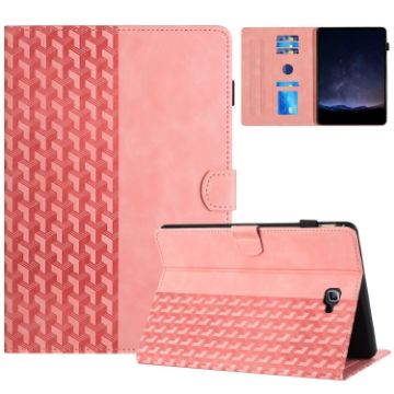 Samsung Galaxy Tab A 10.1 T580 Pink Embossed Leather Tablet Case - 1