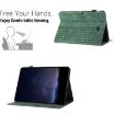 Samsung Galaxy Tab A 10.1 T580 Green Embossed Leather Tablet Case - 5