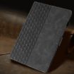 Samsung Galaxy Tab A 10.1 T580 Embossed Leather Tablet Case Black - 2