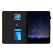 Samsung Galaxy Tab A 10.1 T580 Embossed Leather Tablet Case Black - 3