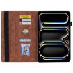 iPad Pro 13 2024 Brown Shockproof Leather Tablet Case - 3