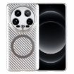 Xiaomi 14 Ultra 6D Carbon Fiber Magsafe Case - Starlight Silver - 1