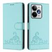 Realme Neo7 Turbo 5G Mint Green RFID Leather Case with Lanyard - 2