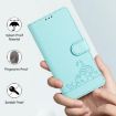 Realme Neo7 Turbo 5G Mint Green RFID Leather Case with Lanyard - 6