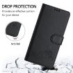 Realme Narzo 80/14 Pro 5G Cat Rat Embossed RFID Leather Case Black - 4