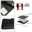 Realme 14 5G/P3 5G India Cat Rat Embossed RFID Leather Case Black - 5