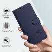 Realme 14 5G/P3 5G India Cat Rat Embossed RFID Leather Case Blue - 6