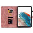 Samsung Galaxy Tab A8 10.5 2022 Pink Lily Embossed Leather Case - 4