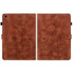 Samsung Galaxy Tab A7 10.4 Brown Lily Embossed Leather Tablet Case - 3