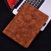 Samsung Galaxy Tab A 8.0 2019 Brown Lily Embossed Leather Case - 2