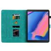 Samsung Galaxy Tab A 8.0 2019 Green Lily Embossed Leather Case - 4