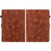 Samsung Galaxy Tab A 9.7 T550 T555 Lily Embossed Leather Case Brown - 3