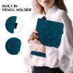 Samsung Galaxy Tab S2 9.7 T810 T815 Lily Embossed Leather Case Dark Blue - 7