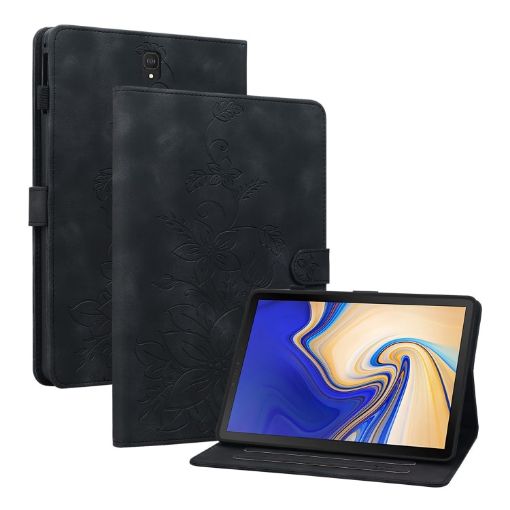 Samsung Galaxy Tab S4 10.5 SM-T830/T835 Lily Embossed Leather Case - 1