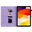 Redmi Pad 2/SE 11 2025 Purple Lily Embossed Leather Tablet Case - 4