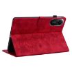 Redmi Pad 2/SE 11 2025 Lily Embossed Leather Case - Red Tablet Cover - 6