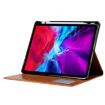 iPad Pro 13 2024 Black Leather Flip Case with Knead Skin Texture - 6