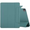iPad Pro 13 2024 Green Magnetic PU Leather Tablet Case with Clip Buckle - 1