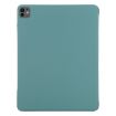 iPad Pro 13 2024 Green Magnetic PU Leather Tablet Case with Clip Buckle - 3