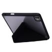 iPad Pro 13 2024 Black Acrylic Leather Tablet Case - Transparent - 4