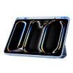 iPad Pro 13 2024 Black Acrylic Leather Tablet Case - Transparent - 5