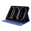 iPad Pro 13 2024 Fabric Leather Case - Blue Tablet Cover - 4