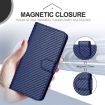 Xiaomi 14 Ultra YX0070 Carbon Fiber Leather Case with Lanyard Blue - 6