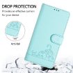 OnePlus Nord 4 5G Mint Green Cat Rat Embossed RFID Leather Case - 4