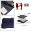OnePlus Nord 4 5G Blue RFID Leather Case with Cat Rat Pattern & Lanyard - 5