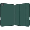iPad Pro 13 2024 Dark Green TPU Leather Case with Pen Slot - 2