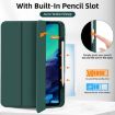 iPad Pro 13 2024 Dark Green TPU Leather Case with Pen Slot - 5