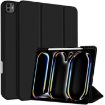 iPad Pro 13 2024 Smart Leather Case with Pen Slot - Black - 1