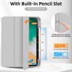 iPad Pro 13 2024 Grey TPU Leather Case with Pen Slot - 5