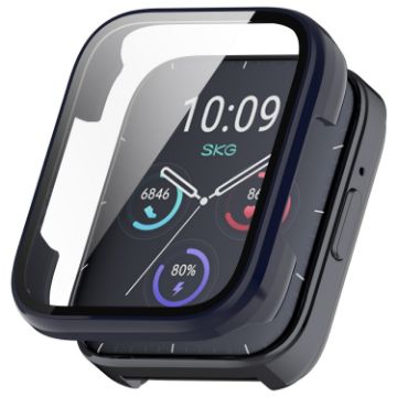 SKG V9 PC + Tempered Film Watch Protective Case - Ink Blue - 1
