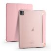 iPad Pro 13 2024 Pink TPU Leather Smart Case with Pen Slot - 2