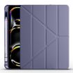 iPad Pro 13 2024 Lavender Purple TPU Leather Case with Pen Slot - 1
