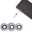 Samsung Galaxy C55 SM-C556 Rear Camera Lens Cover 10pcs Silver Original - 4