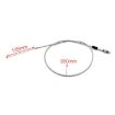 Off-road Motorcycle 22mm Throttle Clamp Hand Grip Gold/Silver Cable - 5