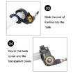 Off-road Motorcycle 22mm Throttle Clamp Hand Grip Gold/Silver Cable - 7